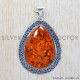 Amber 925 Sterling Silver Pendant (SJWP-309) Amber 925 Sterling Silver Pendant (SJWP-309)
