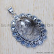 Black Rutile 925 Sterling Silver Pendant (SJWP-310) Black Rutile 925 Sterling Silver Pendant (SJWP-310)