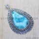 Larimar 925 Sterling Silver Pendant (SJWP-319) Larimar 925 Sterling Silver Pendant (SJWP-319)