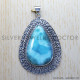 Larimar 925 Sterling Silver Pendant (SJWP-319) Larimar 925 Sterling Silver Pendant (SJWP-319)
