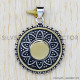 Authentic 925 Sterling Silver Jewelry And Brass Semi Precious Pendant SJWP-32