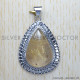 Golden Rutile 925 Sterling Silver Pendant (SJWP-320) Golden Rutile 925 Sterling Silver Pendant (SJWP-320)