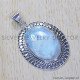 Rainbow Moonstone 925 Sterling Silver Pendant (SJWP-322) Rainbow Moonstone 925 Sterling Silver Pendant (SJWP-322)
