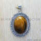 Tiger Eye 925 Sterling Silver Pendant (SJWP-324) Tiger Eye 925 Sterling Silver Pendant (SJWP-324)