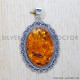 Amber 925 Sterling Silver Pendant (SJWP-326) Amber 925 Sterling Silver Pendant (SJWP-326)