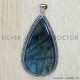 Labradorite 925 Sterling Silver Pendant (SJWP-33) Labradorite 925 Sterling Silver Pendant (SJWP-33)
