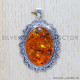 Amber 925 Sterling Silver Pendant (SJWP-334)
