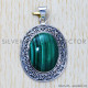 Malachite 925 Sterling Silver Pendant (SJWP-335) Malachite 925 Sterling Silver Pendant (SJWP-335)
