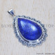 Lapis Lazuli 925 Sterling Silver Pendant (SJWP-339)