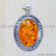 Amber 925 Sterling Silver Pendant (SJWP-344) Amber 925 Sterling Silver Pendant (SJWP-344)