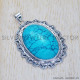 Turquoise 925 Sterling Silver Pendant (SJWP-347)