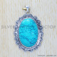 Turquoise 925 Sterling Silver Pendant (SJWP-347)