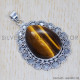 Tiger Eye 925 Sterling Silver Pendant (SJWP-352) Tiger Eye 925 Sterling Silver Pendant (SJWP-352)