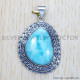 Larimar 925 Sterling Silver Pendant (SJWP-378) Larimar 925 Sterling Silver Pendant (SJWP-378)