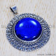 Lapis Lazuli 925 Sterling Silver Pendant (SJWP-380) Lapis Lazuli 925 Sterling Silver Pendant (SJWP-380)
