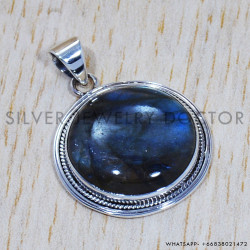 Labradorite 925 Sterling Silver Pendant (SJWP-386)