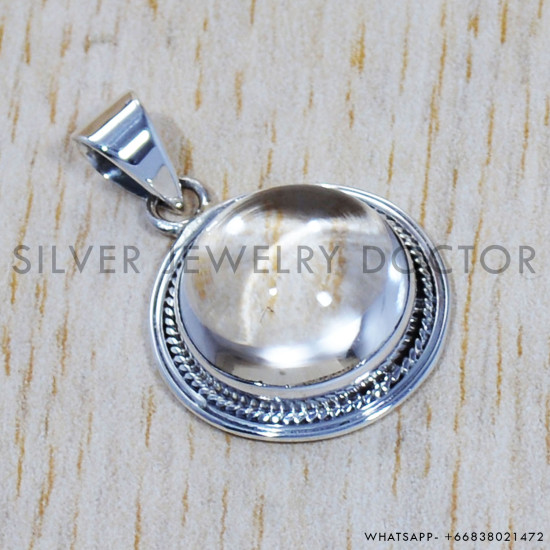 Crystal 925 Sterling Silver Pendant (SJWP-387) Crystal 925 Sterling Silver Pendant (SJWP-387)