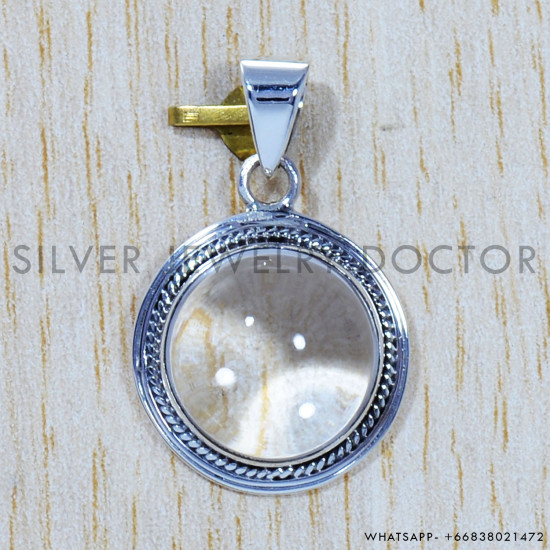 Crystal 925 Sterling Silver Pendant (SJWP-387) Crystal 925 Sterling Silver Pendant (SJWP-387)