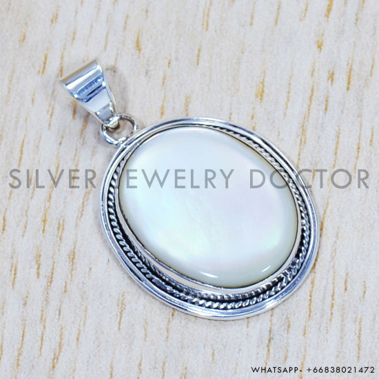 Mother Of Pearl 925 Sterling Silver Pendant (SJWP-388) Mother Of Pearl 925 Sterling Silver Pendant (SJWP-388)