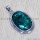 Emerald 925 Sterling Silver Pendant (SJWP-401) Emerald 925 Sterling Silver Pendant (SJWP-401)