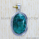 Emerald 925 Sterling Silver Pendant (SJWP-401) Emerald 925 Sterling Silver Pendant (SJWP-401)