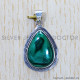 Malachite 925 Sterling Silver Pendant (SJWP-404) Malachite 925 Sterling Silver Pendant (SJWP-404)