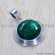 Emerald 925 Sterling Silver Pendant (SJWP-411) Emerald 925 Sterling Silver Pendant (SJWP-411)