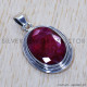 Ruby 925 Sterling Silver Pendant (SJWP-413) Ruby 925 Sterling Silver Pendant (SJWP-413)