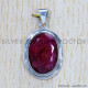 Ruby 925 Sterling Silver Pendant (SJWP-413) Ruby 925 Sterling Silver Pendant (SJWP-413)