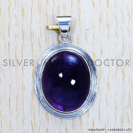 Amethyst 925 Sterling Silver Pendant (SJWP-415) Amethyst 925 Sterling Silver Pendant (SJWP-415)