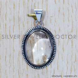 Crystal 925 Sterling Silver Pendant (SJWP-429)