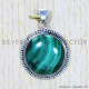 Malachite 925 Sterling Silver Pendant (SJWP-435) Malachite 925 Sterling Silver Pendant (SJWP-435)