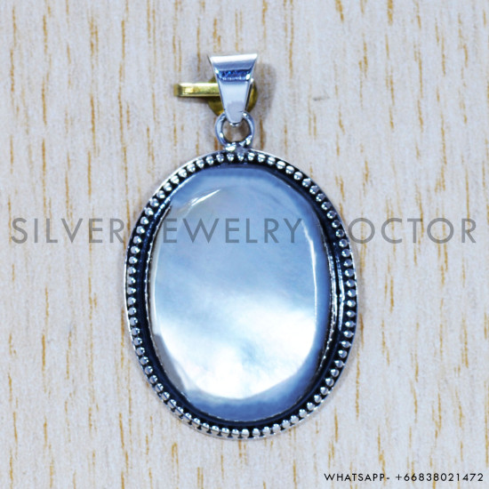 Mother Of Pearl 925 Sterling Silver Pendant (SJWP-436) Mother Of Pearl 925 Sterling Silver Pendant (SJWP-436)