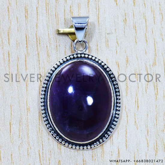 Amethyst 925 Sterling Silver Pendant (SJWP-441) Amethyst 925 Sterling Silver Pendant (SJWP-441)