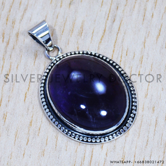 Amethyst 925 Sterling Silver Pendant (SJWP-441) Amethyst 925 Sterling Silver Pendant (SJWP-441)