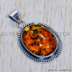 Amber 925 Sterling Silver Pendant (SJWP-443)