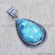 Larimar 925 Sterling Silver Pendant (SJWP-450) Larimar 925 Sterling Silver Pendant (SJWP-450)
