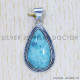 Larimar 925 Sterling Silver Pendant (SJWP-450) Larimar 925 Sterling Silver Pendant (SJWP-450)