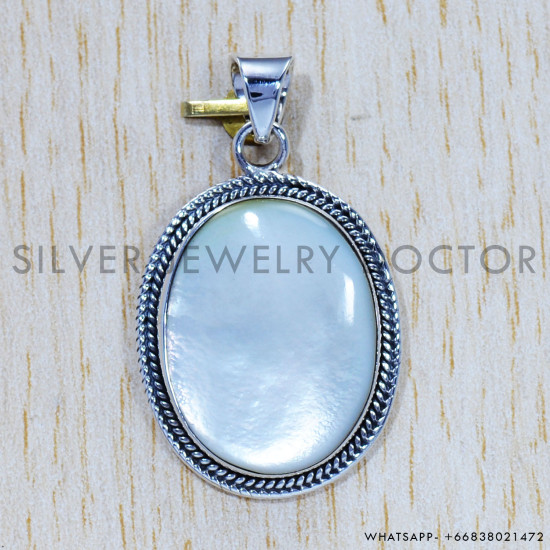 Mother Of Pearl 925 Sterling Silver Pendant (SJWP-452) Mother Of Pearl 925 Sterling Silver Pendant (SJWP-452)