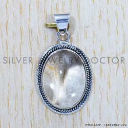 Crystal 925 Sterling Silver Pendant (SJWP-454)