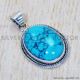 Turquoise 925 Sterling Silver Pendant (SJWP-465) Turquoise 925 Sterling Silver Pendant (SJWP-465)