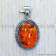 Amber 925 Sterling Silver Pendant (SJWP-468) Amber 925 Sterling Silver Pendant (SJWP-468)