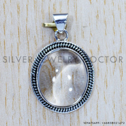 Crystal 925 Sterling Silver Pendant (SJWP-476)