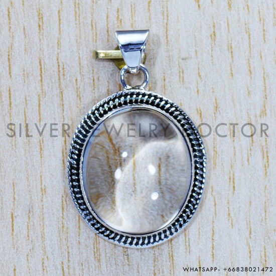 Crystal 925 Sterling Silver Pendant (SJWP-476) Crystal 925 Sterling Silver Pendant (SJWP-476)