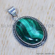 Malachite 925 Sterling Silver Pendant (SJWP-481) Malachite 925 Sterling Silver Pendant (SJWP-481)