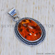 Amber 925 Sterling Silver Pendant (SJWP-487) Amber 925 Sterling Silver Pendant (SJWP-487)