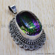 Mystic Topaz 925 Sterling Silver Pendant (SJWP-49) Mystic Topaz 925 Sterling Silver Pendant (SJWP-49)