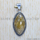 Golden Rutile 925 Sterling Silver Pendant (SJWP-491) Golden Rutile 925 Sterling Silver Pendant (SJWP-491)