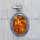 Amber 925 Sterling Silver Pendant (SJWP-493)