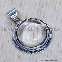 Crystal 925 Sterling Silver Pendant (SJWP-495) Crystal 925 Sterling Silver Pendant (SJWP-495)